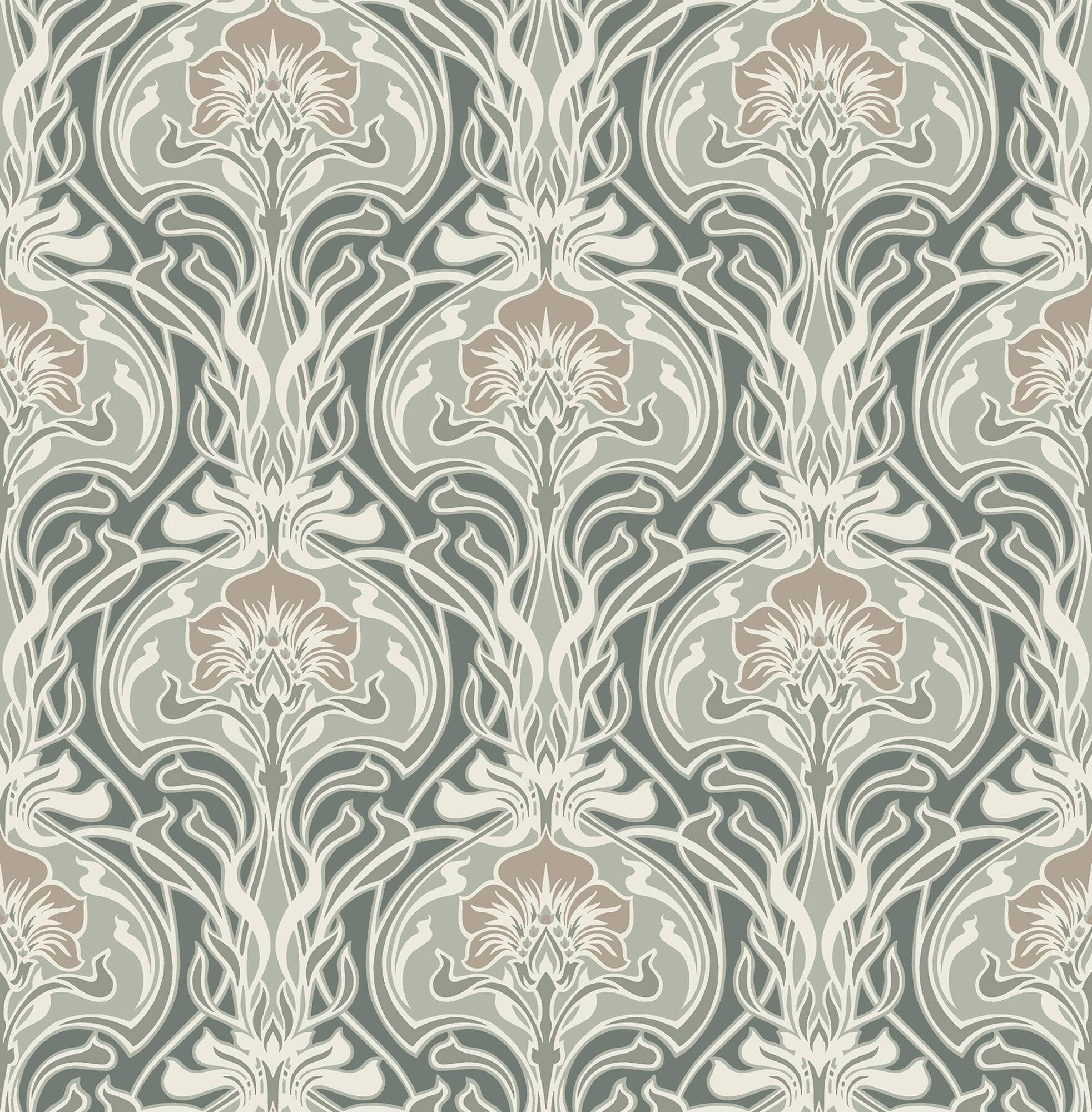 NuWallpaper Fallon Brown Peel & Stick Wallpaper